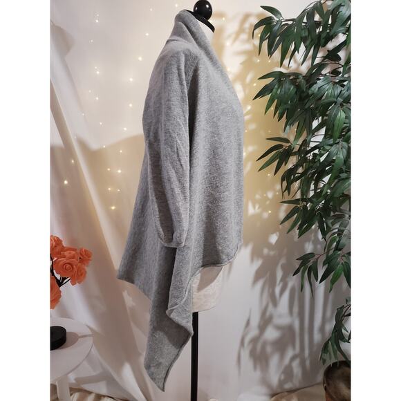 Juicy Couture Vtg Y2K Wool Angora Cashmere Open Waterfall Cardigan Sweater Sz P - Picture 4 of 10